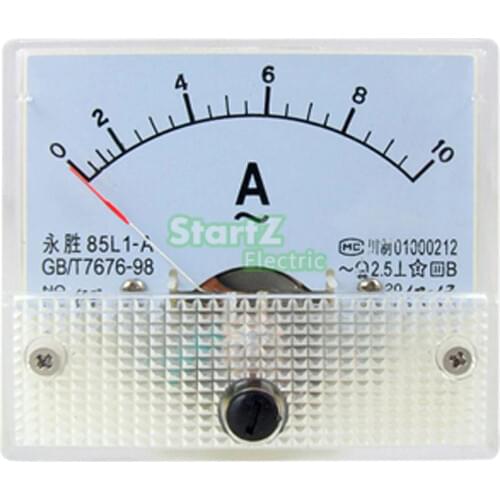 AC Analog Meter Panel 10A AMP Current Ammeters 85L1 0-10A Gauge