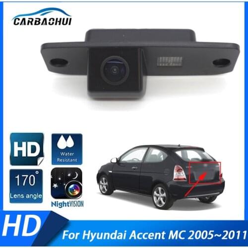 CCD Chip Car Rear View Reverse Parking HD High quality RCA Camera For Hyundai Accent MC 2005 2006 2007 2008 2009 2010 2011