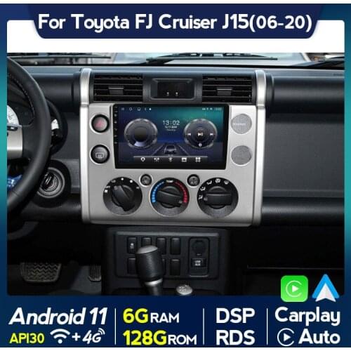 Octa Core Android 10.0 Car Radio for Toyota FJ Cruiser J15 2016-2020 GPS Navigation Multimedia Player 6G RAM 128G ROM Carplay BT