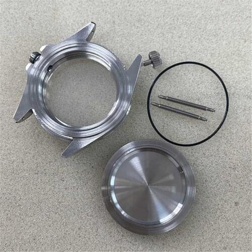 For NH35/NH36/4R36 Watch Movement40MM Aluminum Bezel Sapphire Flat Glass Watch Case