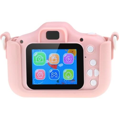 12MP 1080P HD Kids Children Digital Camera Mini Video Camcorder 2.0 Inch IPS Color Screen with Single Front Camera Games Mode
