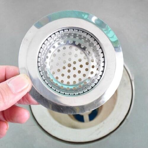 DONYUMMYJO 1Pcs Stainless Steel Sink Filter Bathtub Drain Plug Anti-blocking Strainer Every Other Residue Bathroom Tools