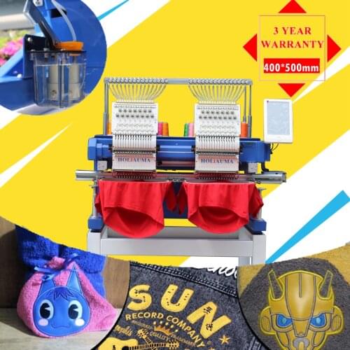 HOLiAUMA two head embroidery machine cheaper than maya embroidery machine tajima embroidery machine price for cap/t shirt/towel