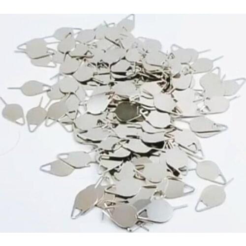 100pcs Stainless Steel Needle for iPhone iPad Samsung for Huawei xiaomi Sim Card Tray Removal Eject Pin Key Tool