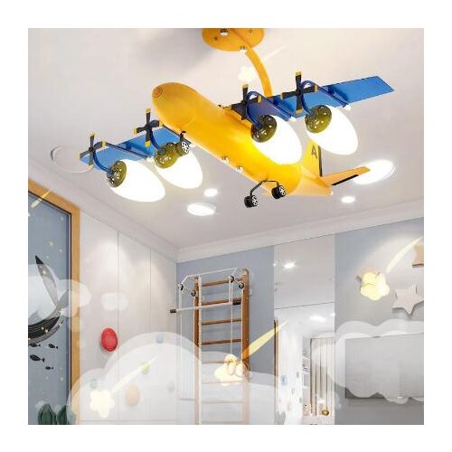 Kids Room Lamp For Children Chandelier Kids Lighting Fixtures Airplane Kids Lamp For Bedroom Childrens Room Led Light Lamp