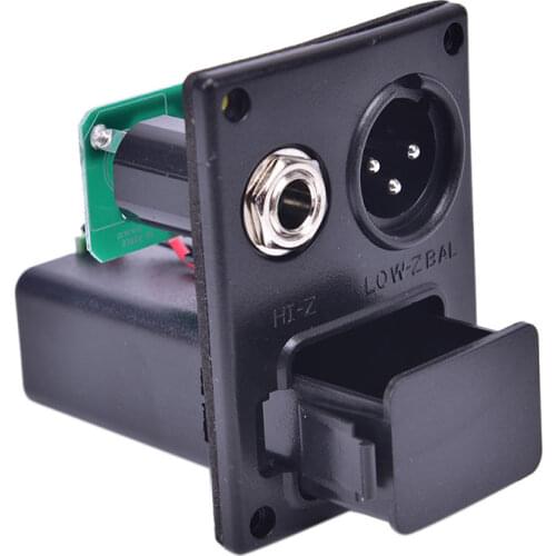 LC-5 5 Bands Acoustic Guitar Pickup EQ Preamp LCD Tuner Piezo Pickup Equalizer System Box Battery Holder Case Guitar Accessories