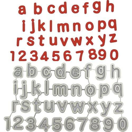 Lowercase Metal Cutting Dies Scrapbook Album Decoration Embossing Cutter Handcraft Paper Card Maker Die Cut