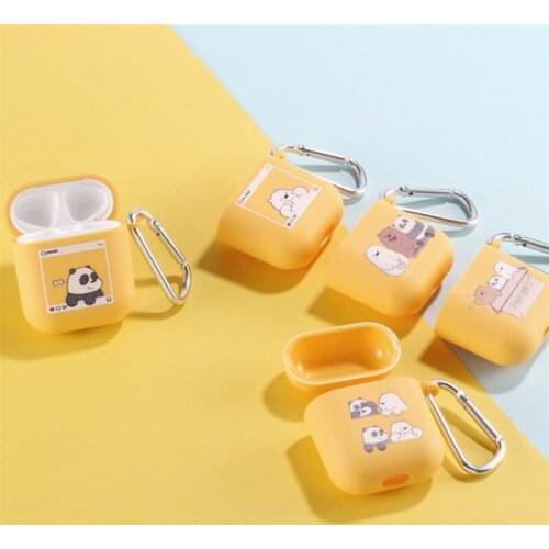 Cartoon Bear Case For Airpods AirPods Pro Cases PC Simple Case For AirPods 2 3 Earphone Cover For Apple Air Pods Case