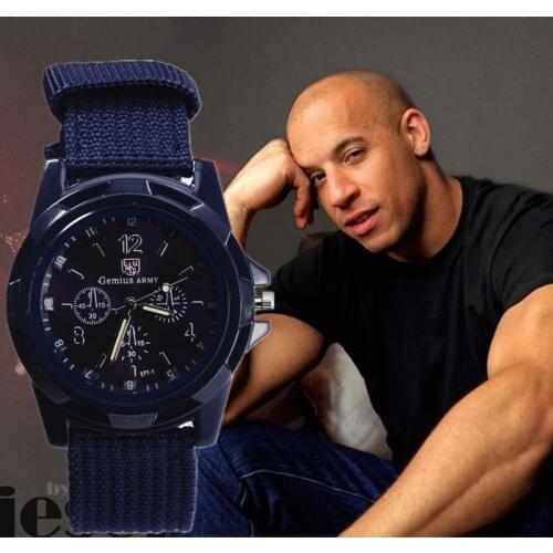 Men Army Watch Military Male Quartz Watches Fabric Canvas Strap Casual Cool Mens Sport Round Dial Relojes Hot Sale Wristwatch
