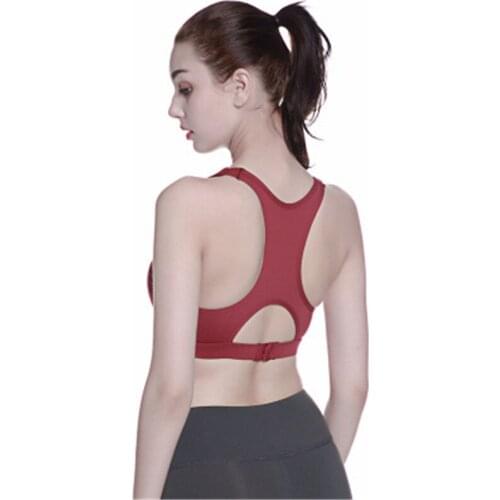 New Women Sport Bra Top Black Padded Yoga Brassiere Fitness Sports Tank Top Female Sport Yoga Bra Push Up Shakeproof Sports Bra