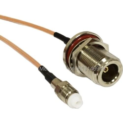 New N Female bulkhead Switch FME Female jumper cable RG316 Wholesale Fast Ship 15CM 6" Adapter