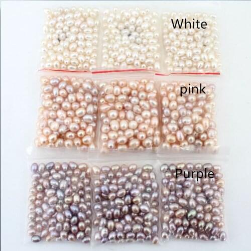 2019 Wholesale!!100Pcs Oval Shape Pearl Beads Natural Pearl Beads Loose Pearl Bead Women Birthday Gifts For DIY Jewelry EA022