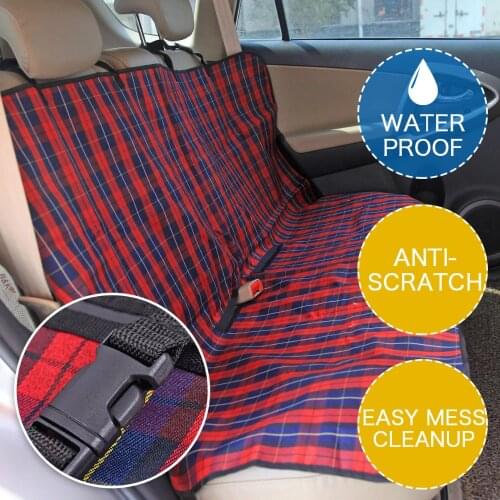 Pet Carriers Car Seat Cover Durable Dog Cats Car Blanket Hammock Oxford Dog Cushion Protector for Travel Pet Back Protector