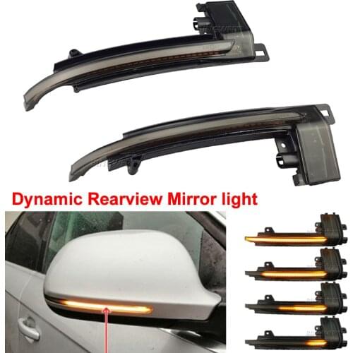 Sequential Indicator LED Dynamic Turn Signal Light Side Mirror Repeater Blinker For Audi A3 8P A4 A5 B8 Q3 A6 S6 SQ3 A8 D3 8K