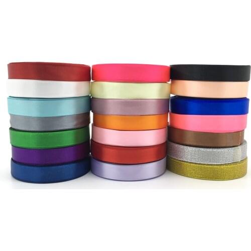 15mm 5/8" (1Roll 25yards)Silk Satin Ribbon Wedding Party Decoration Invitation Card Gift Packing