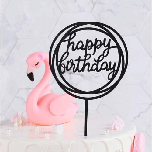 Happy Birthday Cake Topper Acrylic Cake Topper Party Cake Decorations Happy Birthday Party Supplies