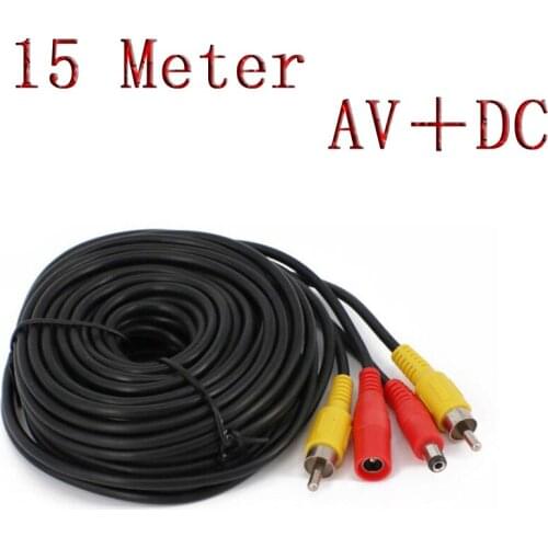 New RAC+DC Connector Cable Power Video Audio extension Plug and Play Cable Wire For CCTV Security Camera Monitor system