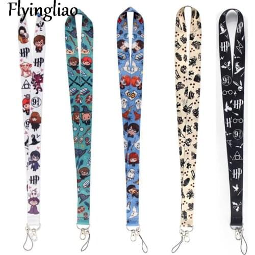 Magic School Cartoon Lanyard for Keys Phone Cool Neck Strap Lanyard for Camera Whistle ID Badge Cute webbings ribbons Gifts