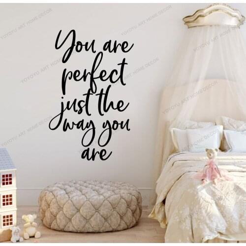 You Are Perfect Wall Stickers Decal Quote Room Decoration Wall Decals Sticker Vinyl Wallpaper Poster Mural CX2149