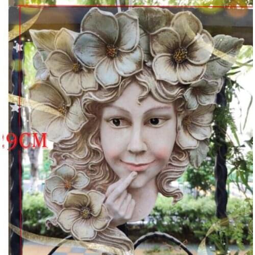 Western Goddess Resin Wall Vases Crafts Flower Pots Planters Home Decoration Thinking Fairy Wedding Gift Garden Planter Ornament