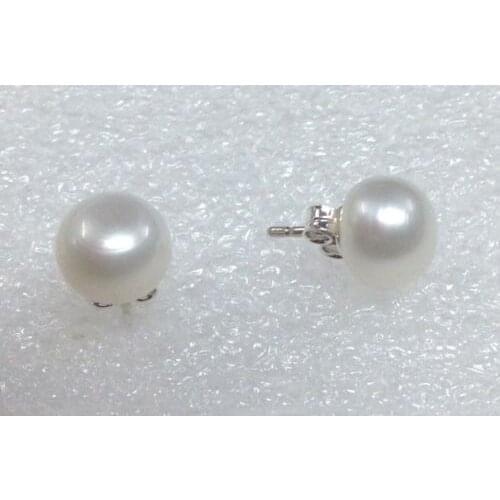 925 STERLING SOLID SILVER NATURAL FRESH WATER PEARL STUDDED FOR WOMAN