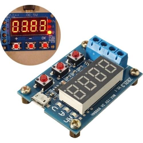 1.2v 12v ZB2L3 18650 Li-ion Lithium Battery Capacity Tester + Resistance Lead-acid Battery Capacity Meter Discharge Tester