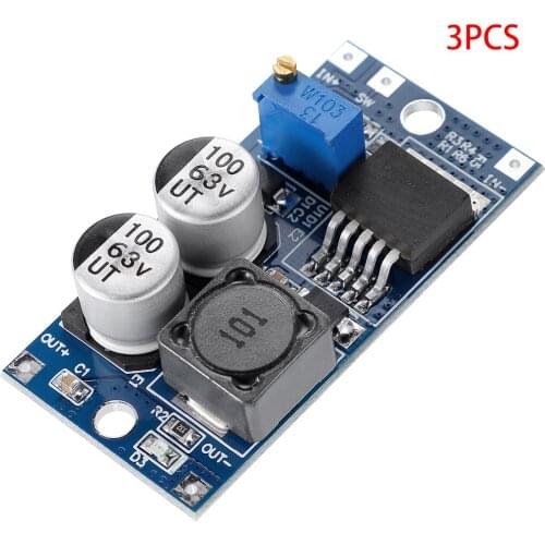 3 Pieces DC-DC LM2596HV Buck Converter 5V-60V to 1.25V-26V Step-down Power Module 48V to 3V/5V/12V Voltage Regulator