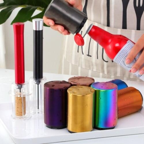 304 Stylish Stainless Steel Bottle Opener Home Bar Convenient Automatic Beer Multi-color Bottle Opener Kitchen Tool