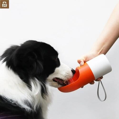 Youpin MOESTAR ROCKET Portable Dog Water Bottle Cat Drinking Bowl Fashion Pet Dog Feeder Travel Water Bottle Dispenser 270ML