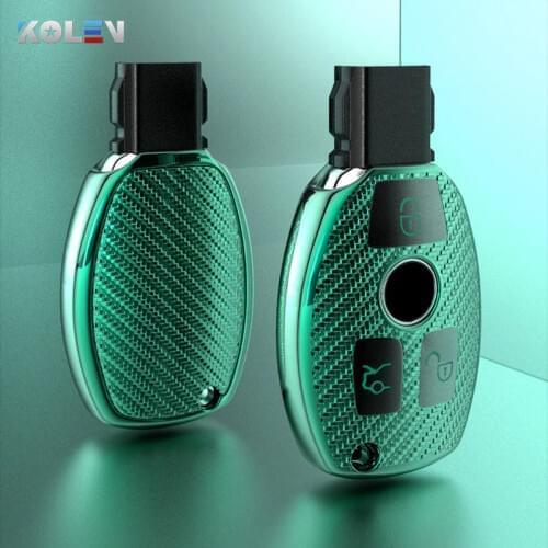 Tpu Carbon Filber Car Remote Key Case Cover For Mercedes Benz CLA CLS GLK GLA W204 W205 W212 W463 W176 W251 AMG A B C S G Class