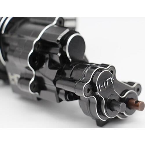 CNC full metal center gear box set high precision wave box kit forward reverse dual purpose trasmission for Axial SCX10-II 90046