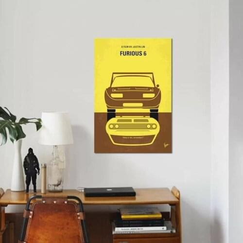 Home Decor Canvas Printed Poster Minimal Movie Furious Painting Modern Wall Art HD Poster Pictures Living Room Modular No Frame