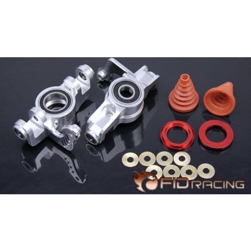FID CNC alloy dual-bearing copper dustproof front wheel steering knuckle for 1/5 scale LOSI 5IVE-T Rovan LT
