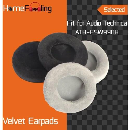 Homefeeling Earpads for Audio Technica ATH ESW990H Headphones Earpad Cushions Covers Velvet Ear Pad Replacement