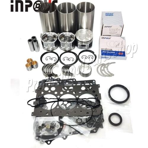 D1105 Overhaul Rebuild Kit For Kubota Engine KX41 KX36-2 KX41-2 Excavator Piston Ring Gasket liner Bearing