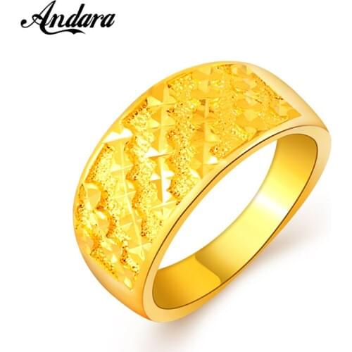 Size 6-9 Ring Anel Aneis 10MM Wide MenS Wedding Band Gold Filled Gold Color Ring For Men Jewelry Bague JR098