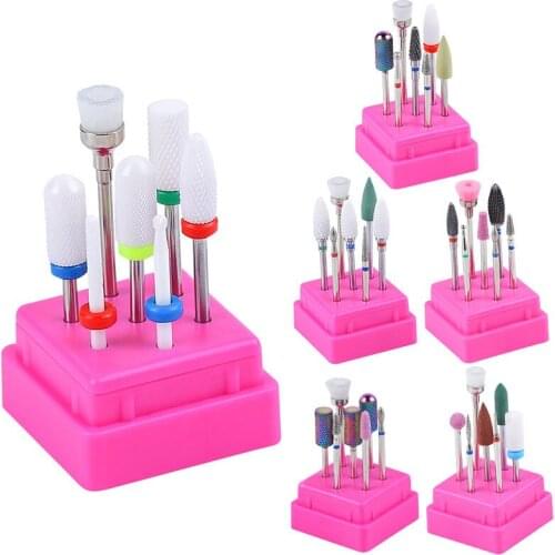 Combined Nail Drill Bits Set ,Ceramic manicure milling cutters,Nail Drill Equipment Tools Kit