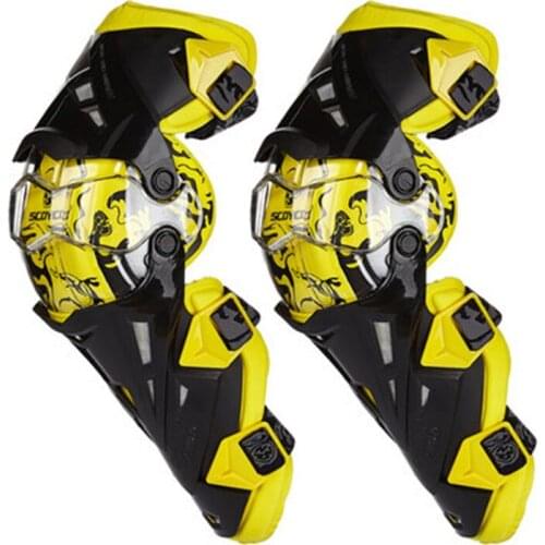 SCOYCO Motorcycle Knee Pads CE Motocross Knee Guards Motorcycle Protection Knee Protector Racing Guards Safety Gears Race Brace