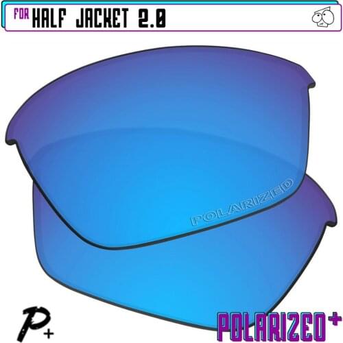 EZReplace Polarized Replacement Lenses for - Oakley Half Jacket 2.0 Sunglasses - Blue P Plus