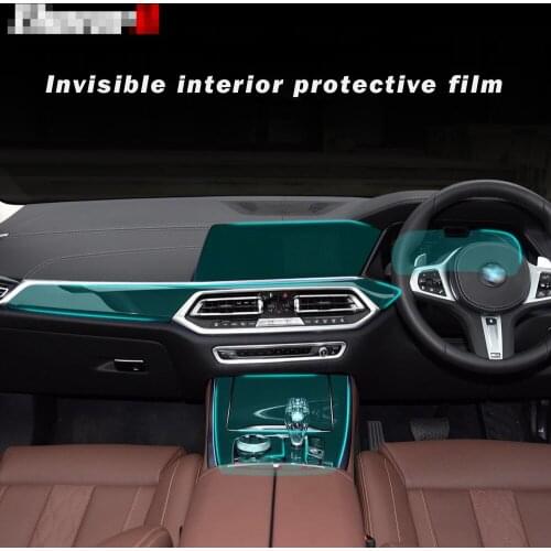 For BMW X5 G05 RHD Car Interior Screen Protector Central Control Navigation Display Gear TPU Transparent Protective Film Sticker