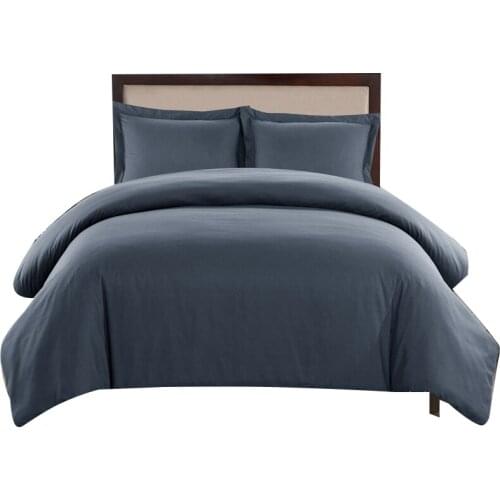 Hot Sale Bedding Set New Solid Color Duvet Cover Home Textile Comforter Quilt Cover Pillowcase 3pcs Twin Queen King Bed Sets