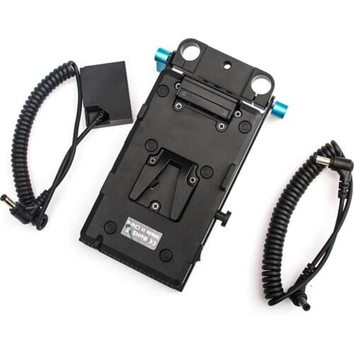 FOTGA Power Supply Systerm V Mount Battery Plate Adapter Couple with NP-W126 for Broadcast SLR HD camera