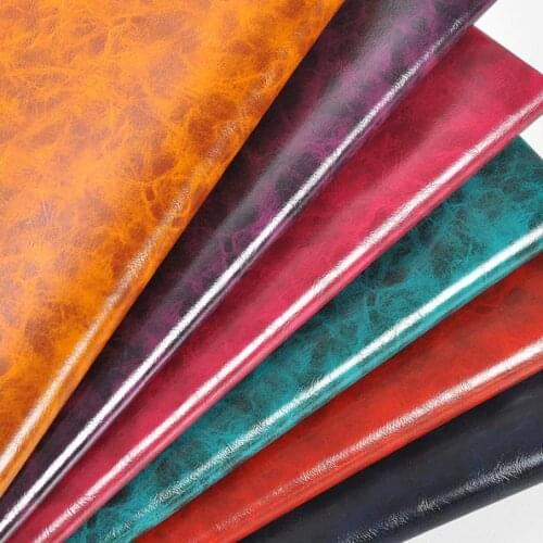 1 Meter Oil Pu Faux Leather Upholstery Furniture Fabric Automotive Sofa Cloth Factory Direct Leer Stof Sintetico Holographic Bag