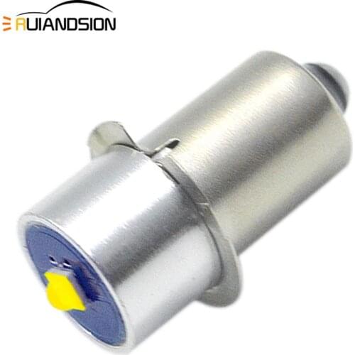 1PC 3V 4.5V 3-18V 6-30V Non-polarity P13.5s PR2 PR3 6000K White Maglite LED Bulb Magnum Torch FLAHSLIGHT