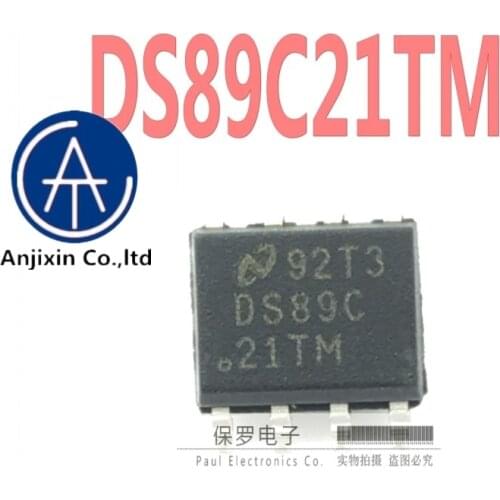 10pcs 100% orginal new transceiver DS89C21TMX DS89C21TM SOP-8 patch in stock
