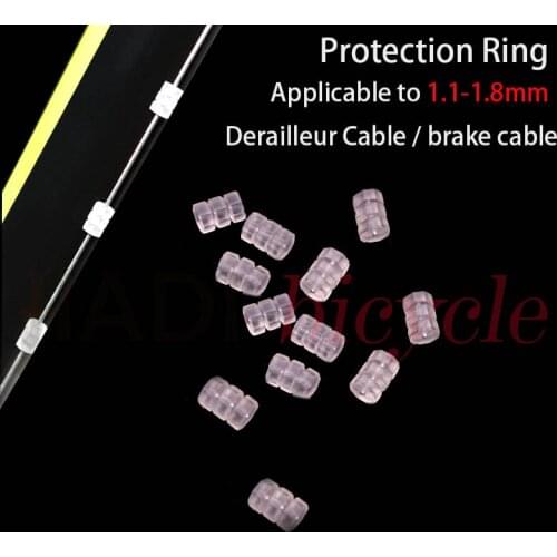 MUQZI 10PCS Bicycle Cable Tube Protection Ring Silicone Brake Shifter Cable Tube Protecte Octagonal O-Ring Cycling Accessories