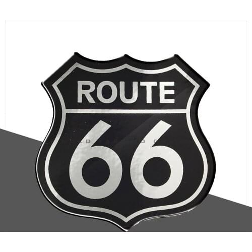 3D Motorcycle Decal Sticker The Historic Route 66 Car Stickers Case for Harley Indian VOD Big Dog Stickers