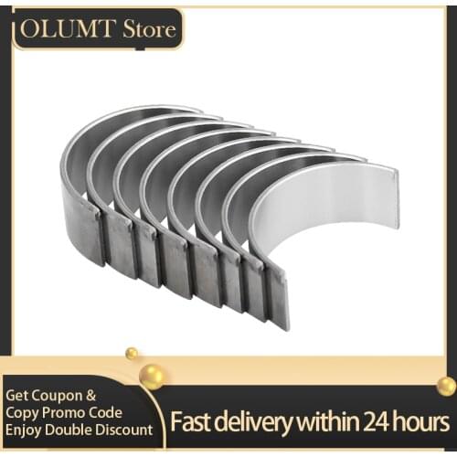 8Pcs Size 38mm~36mm Motorcycle Engine Parts Connecting Rod Bearing For YAMAHA XVZ13A Royal Star Tour Deluxe XVZ13CT XVZ13LT