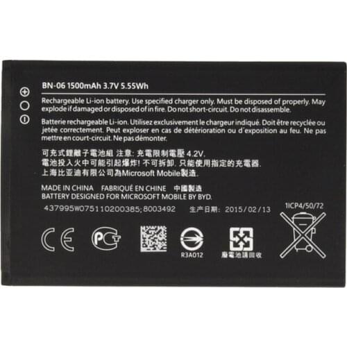 Original BN-06 phone battery for Nokia Lumia 430 BN-06 BN06 1500mAh