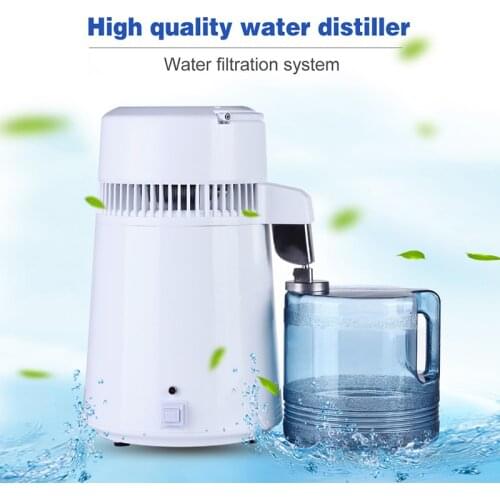 FREE SHIP FROM RUSSIA)220V Osmosis Water Distiller Ce Purifier Sale White Household Safest Pure Filter With Certification-RU